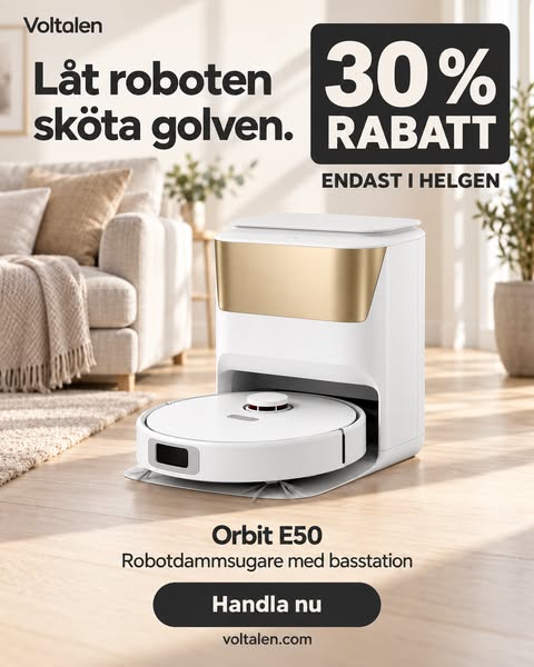 Orbit E50 – 30 % rabatt i helgen