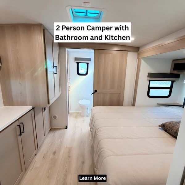 2 Person Camper With Bathroom And Kitchen