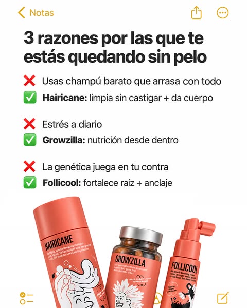 Tres causas. Tres soluciones.