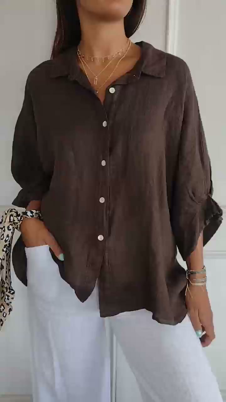 Everyday Tie-Back Lightweight Comfort Blouse