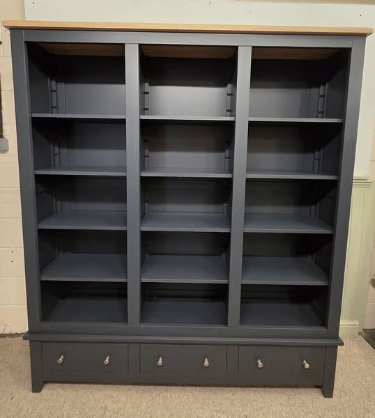 Chester Charcoal Grand Bookcase