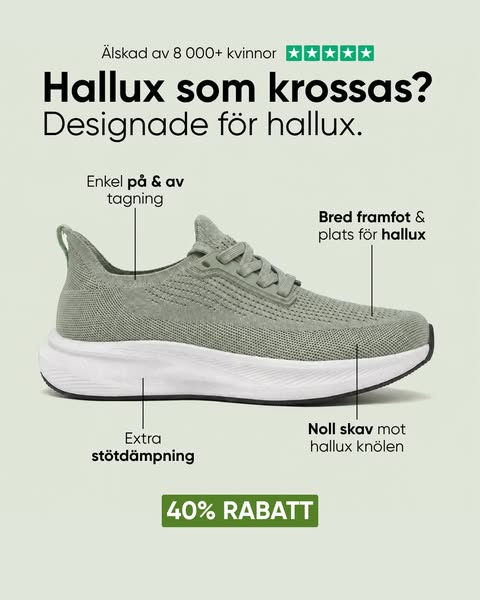 Spara 40% + fri frakt idag!