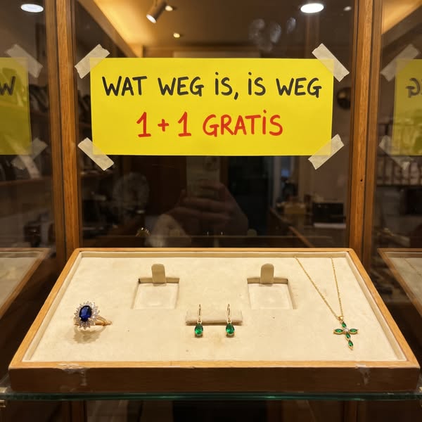 1 + 1 gratis. Wij sluiten na 32 jaar.