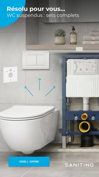 WC suspendus : sets complets