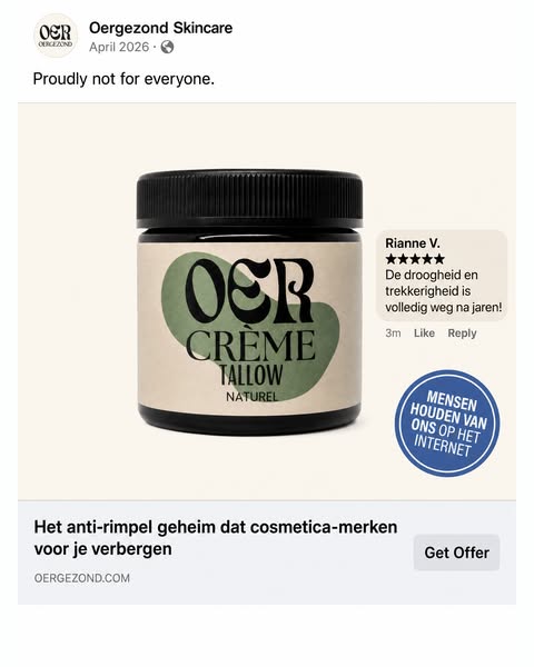 Niet voor iedereen. Wel voor jou.