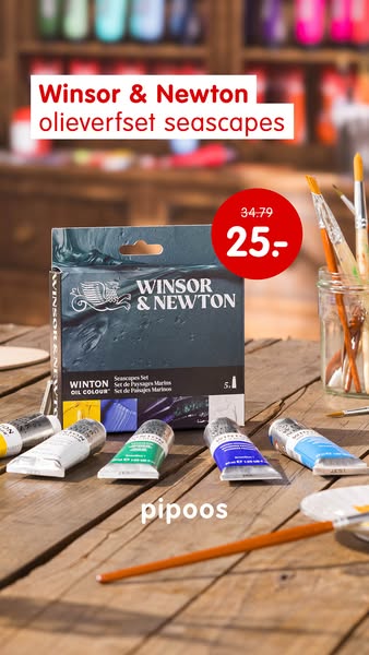 Winsor & Newon olieverfset seascapes
