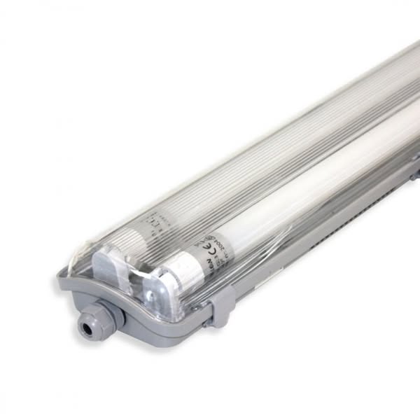 Komplett LED ljusrörsarmatur klar för montering utomhus - 302 SEK