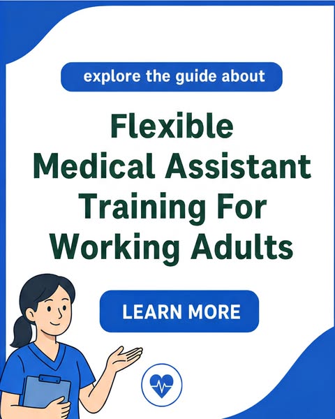 Discover info about flexible Medical Assistant training for working adults
