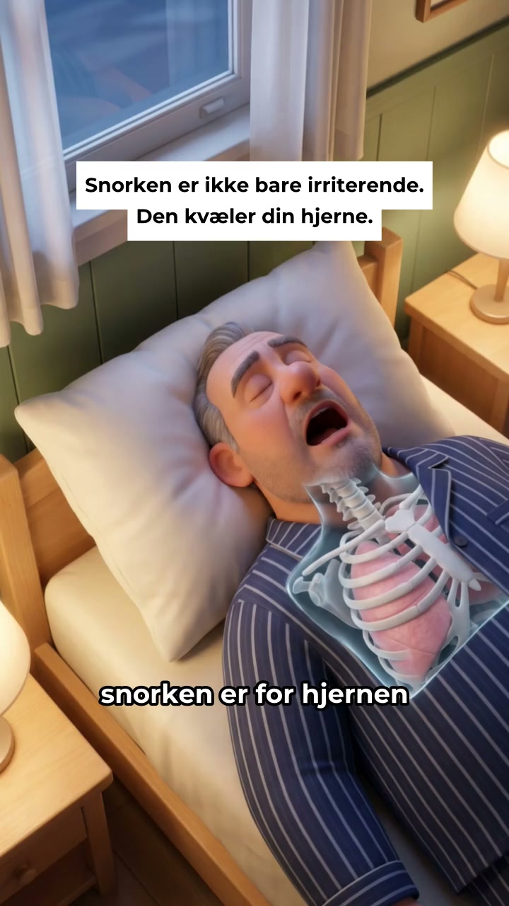 Sådan stopper du med at snorke på 7 sekunder