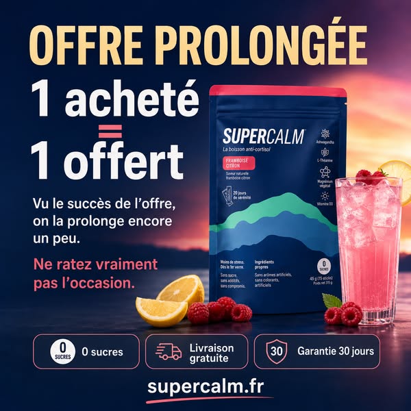 1 acheté = 1 offert. Votre cortisol n'attendait que ça.