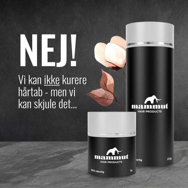 Nej vi kan ikke kurere hårtab!