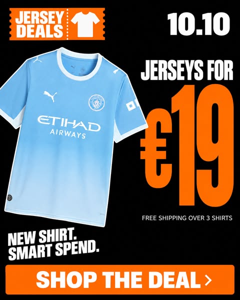 Football Shirts from €19.90 | Jersey Deals