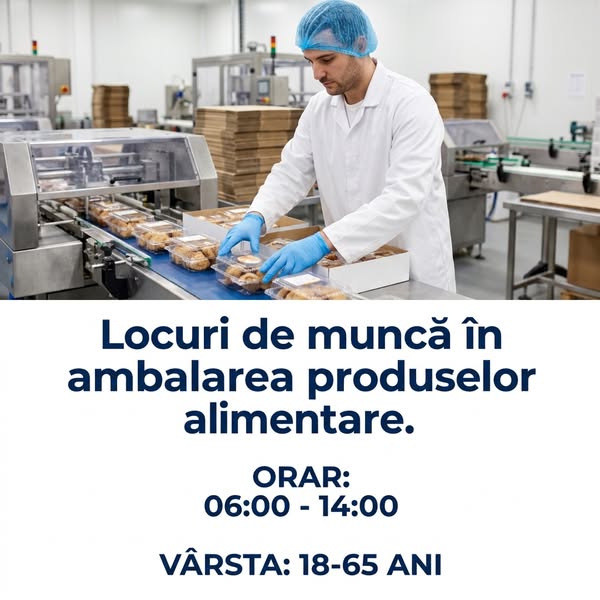 Loc de muncă pentru ambalarea alimentelor