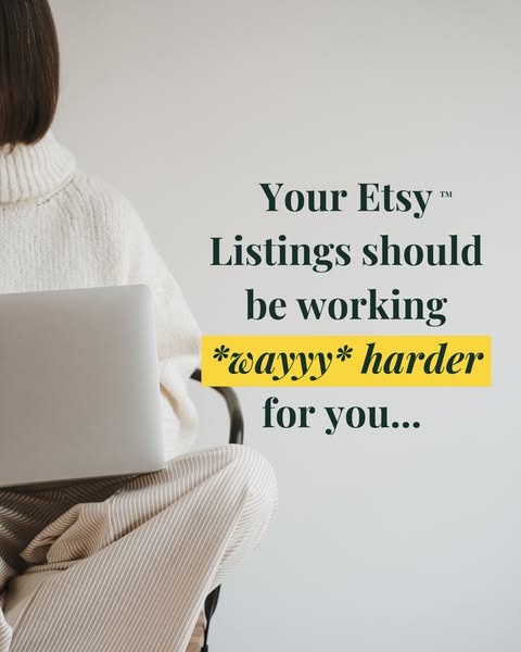 How to build Etsy listings without obsessing over keywords.