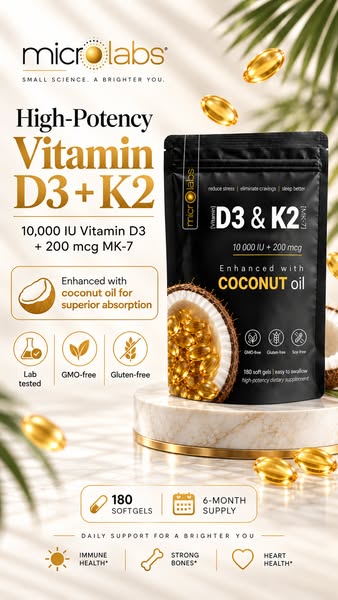 Lower Stress & Anxiety with Vitamin D3 + K2