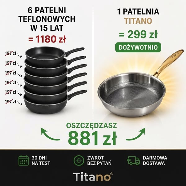 Czysty Tytan. Bez Powłoki. Na całe życie.