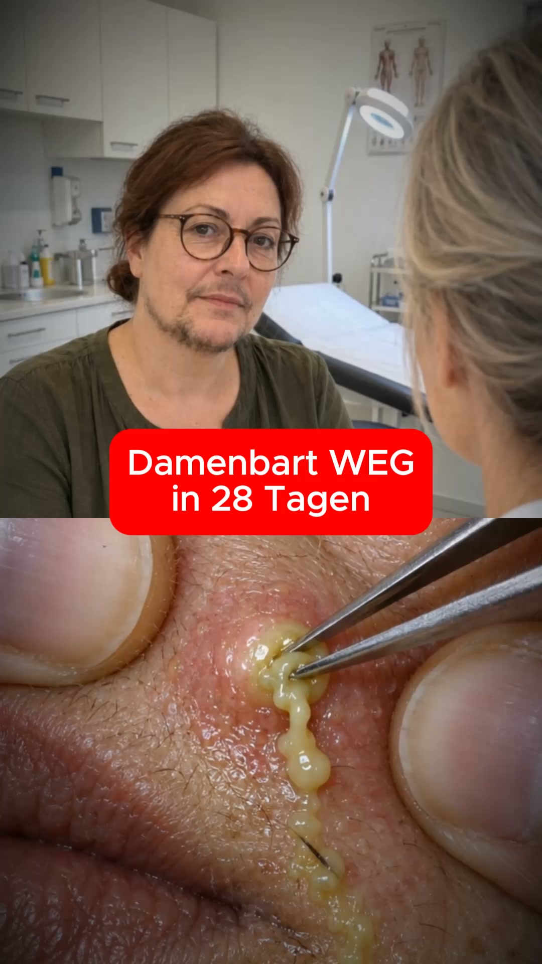 Damenbart? Hör auf zu rasieren, zupfen oder Lasern!
