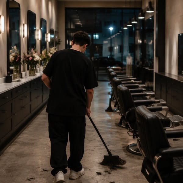 What my barber puts in his own hair