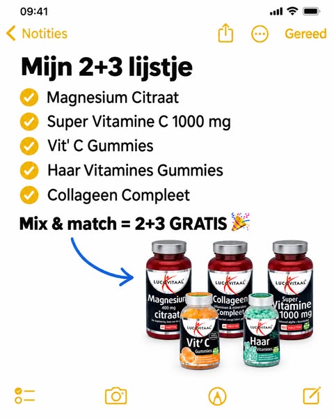2+3 gratis op heel veel Lucovitaal