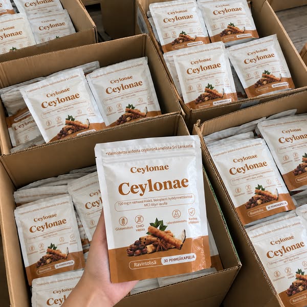 Ceyloninkaneli 7200 mg + MCT-öljy