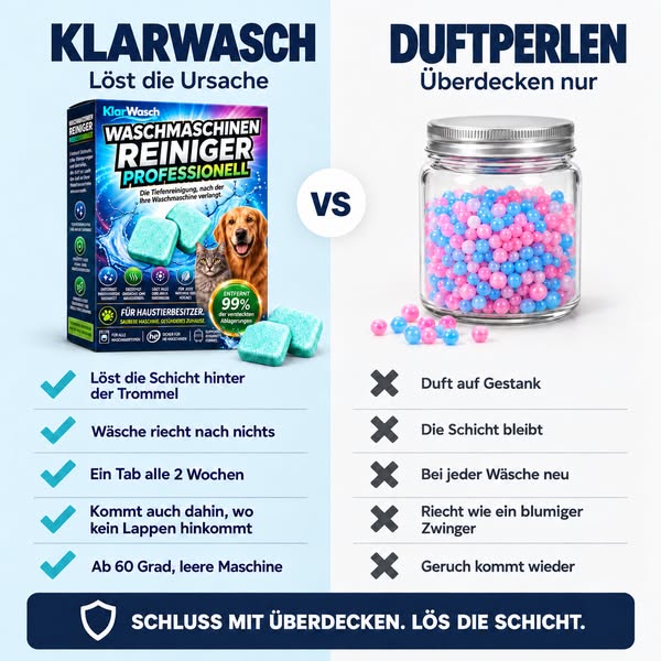 Hundegeruch raus aus der Waschmaschine