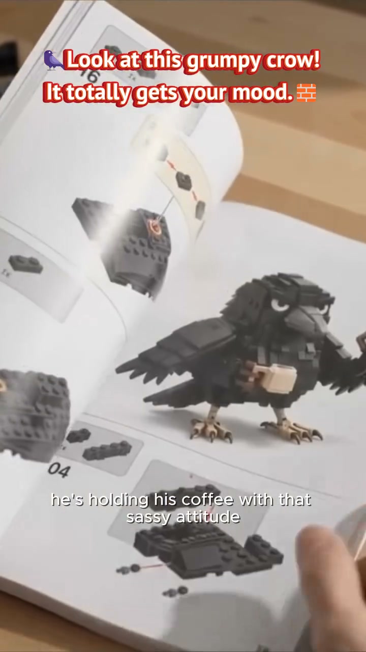 Sarcastic Crow Building Block Set