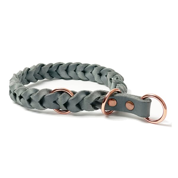Fettleder Zugstopp-Halsband TEDDY