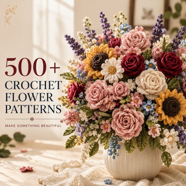500+ Crochet Flower Patterns
