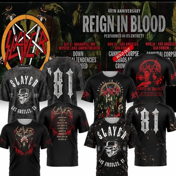 SLAYER – REIGN IN BLOOD 40TH ANNIVERSARY