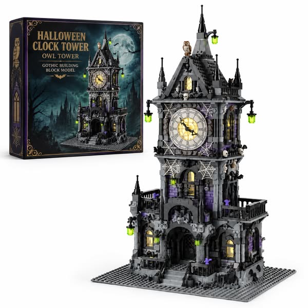 Halloween Clock Tower Set
