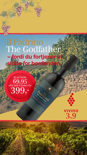 6 flasker til kun 399,- | The Godfather