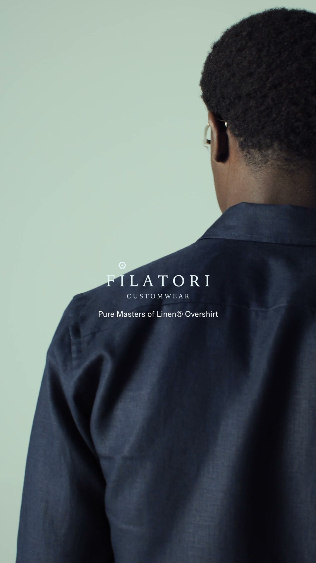 Overshirt crafted from 100% "Quarantalino" linen by Solbiati