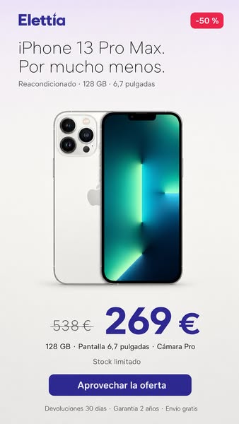 Pro Max a mitad de precio