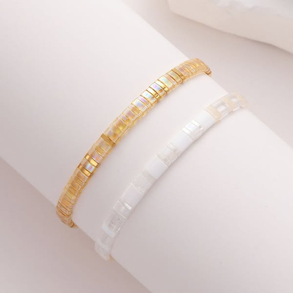 Gøld Set - Beaded Bracelets