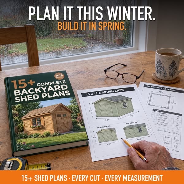 15+ Complete Backyard Shed Plans