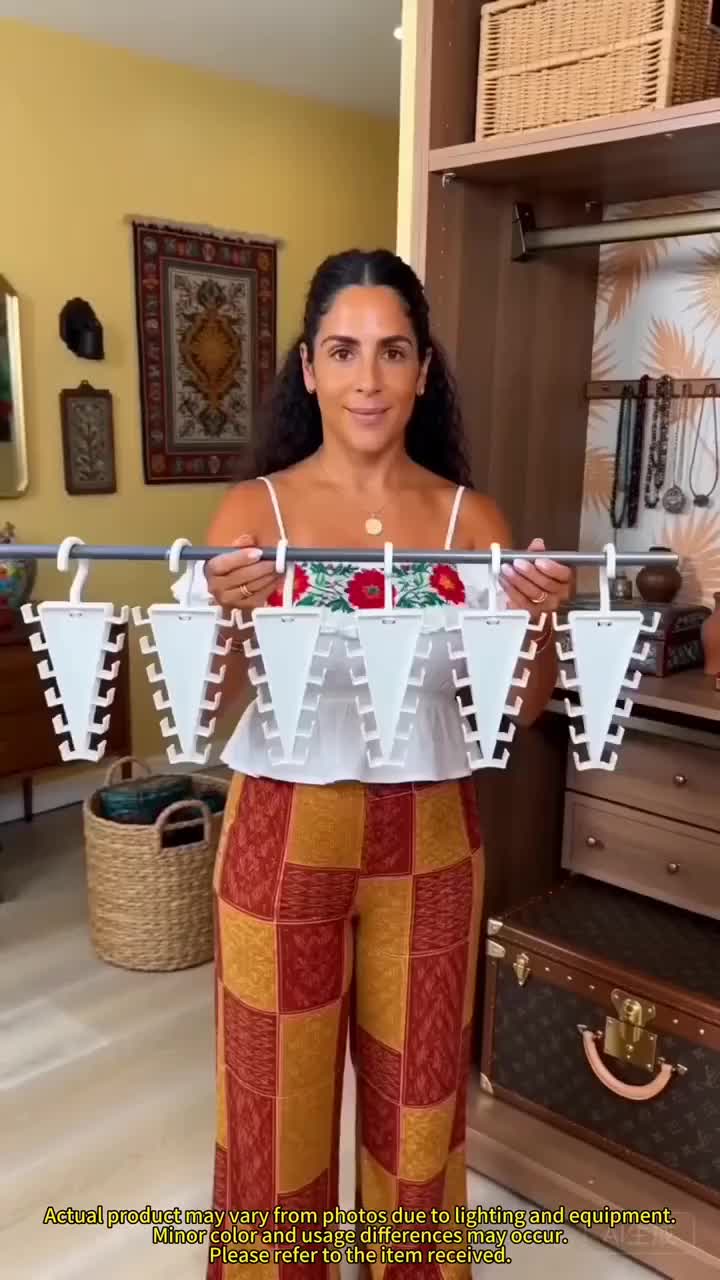 Crochet pivotant en forme de V pour accessoires