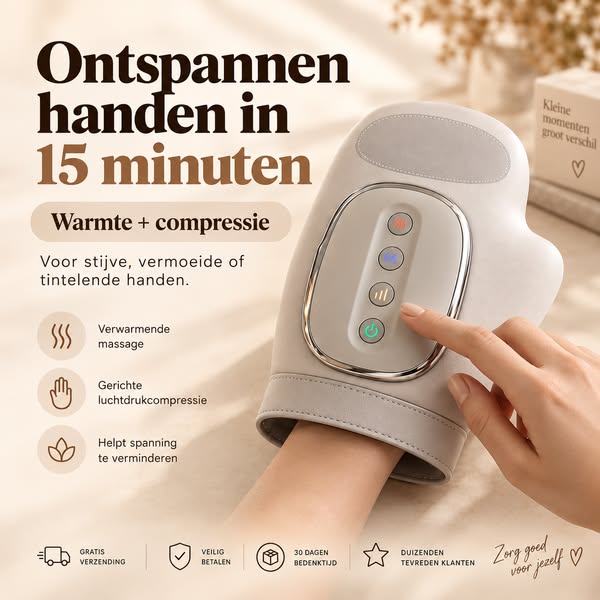 Heb je last van stijve of vermoeide handen?