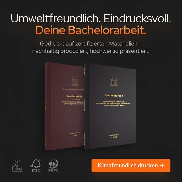 Bachelorarbeit drucken und binden