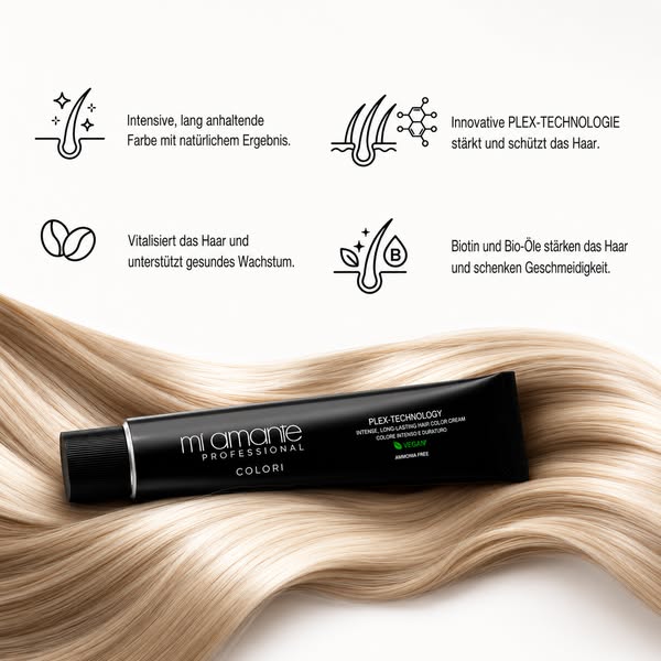 Die Farbe hält - ohne das Haar zu schädigen.