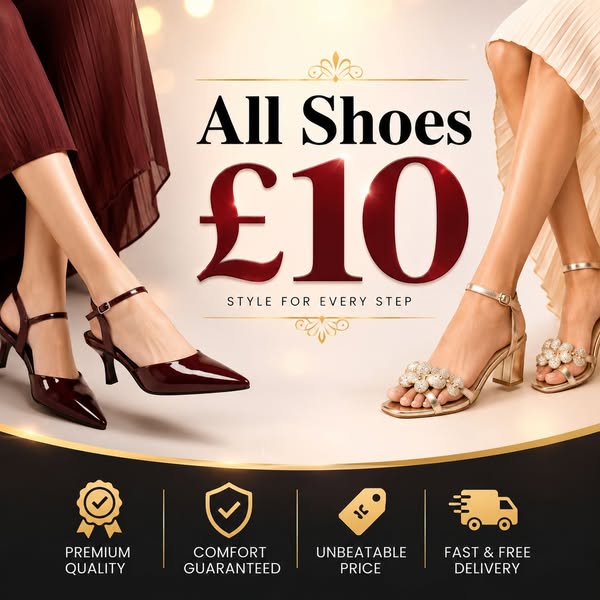 All Shoes £10 + Free Delivery