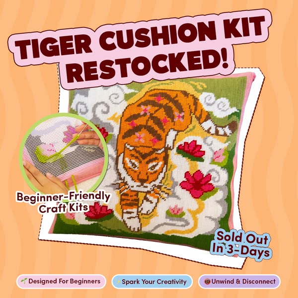 Needlepoint Cushion Kit Restocked