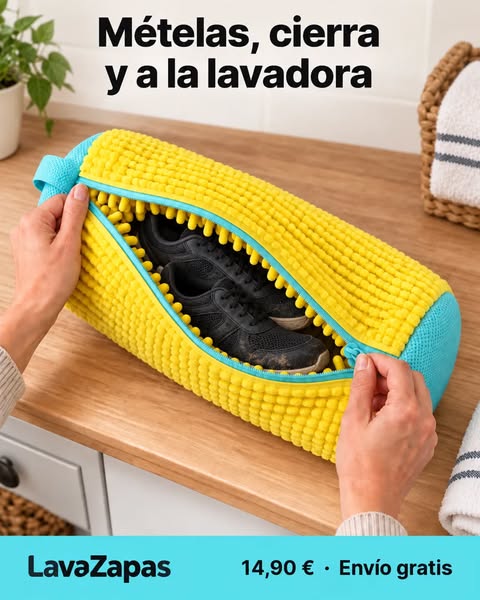 Lavar zapatillas en 3 pasos