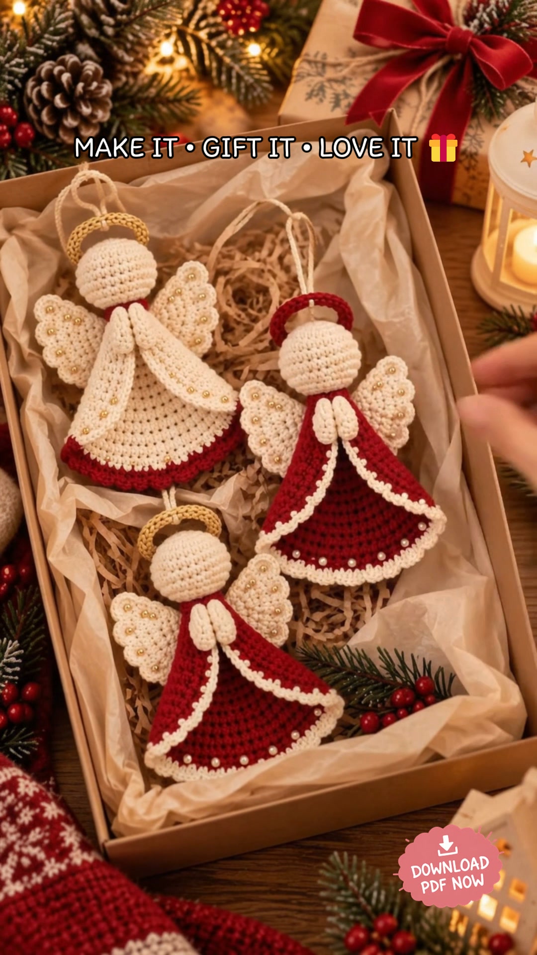Crochet These Adorable Christmas Angels!