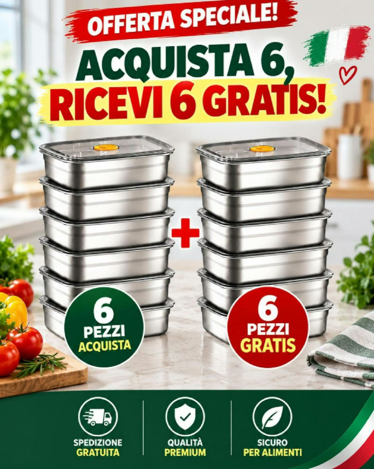 COMPRI 6, NE RICEVI 6 GRATIS