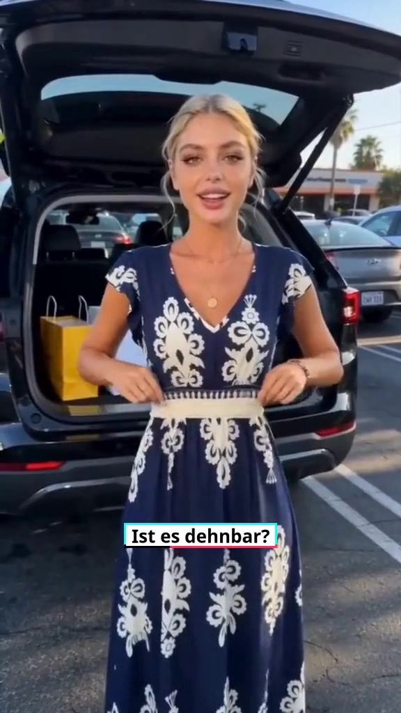 V-Ausschnitt Barock Maxi Kleid