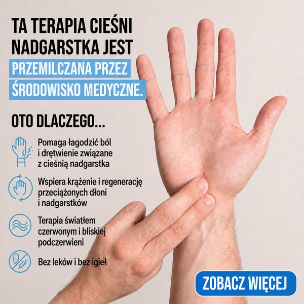 NOWOŚĆ: Ulga przy cieśni nadgarstka