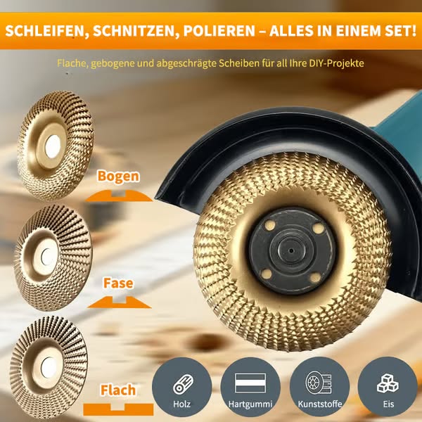 Industrielle Schleifscheibe aus hochkohlenstoffhaltigem Stahl - Ebene Oberfläche
