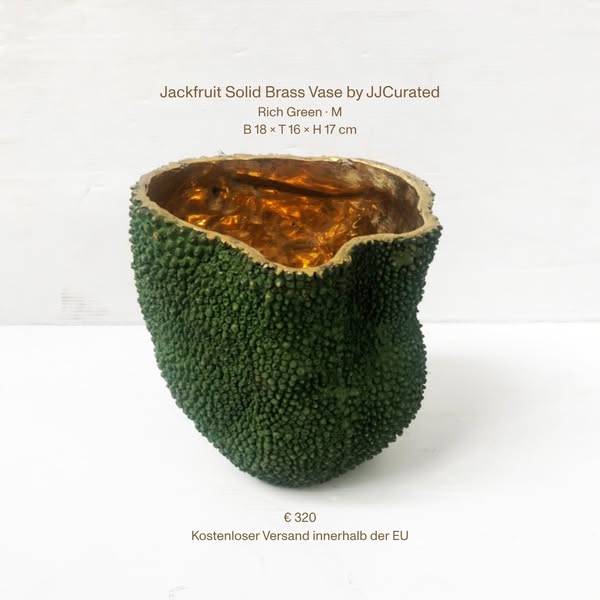 Jackfruit Solid Brass Vase · From €190