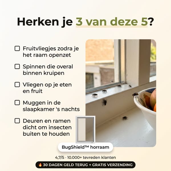 Maak jouw raam insectvrij