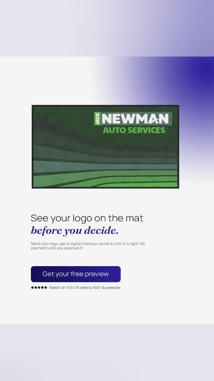 See your exact mat before you order it.